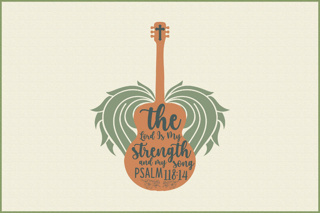 The Lord is My Strength Sublimation Design Sublimation Creativeart88 