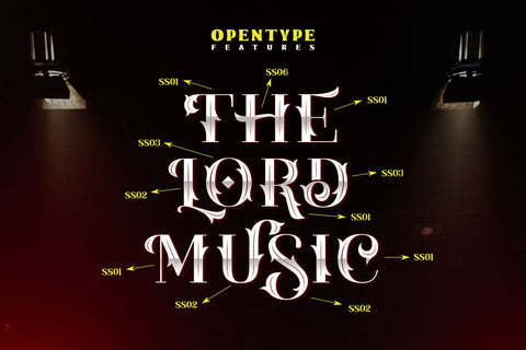 The Lord Music - Decorative font Font Javapep 