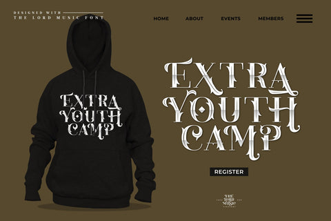 The Lord Music - Decorative font Font Javapep 