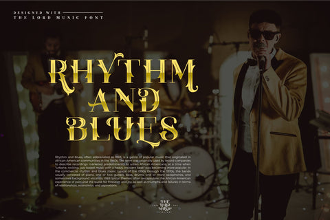 The Lord Music - Decorative font Font Javapep 