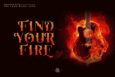 The Lord Music - Decorative font Font Javapep 