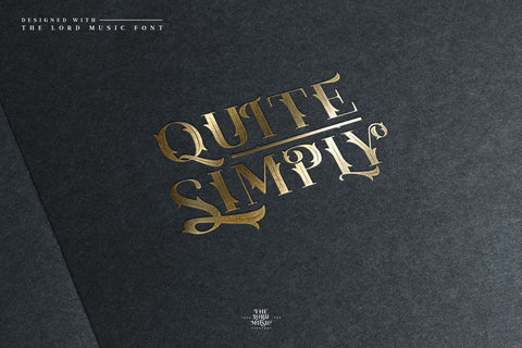 The Lord Music - Decorative font Font Javapep 