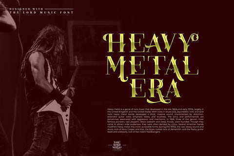 The Lord Music - Decorative font Font Javapep 