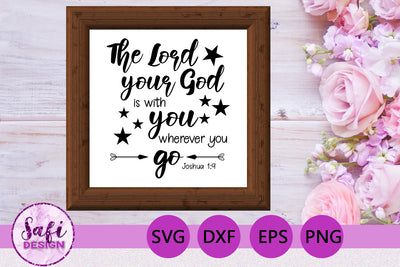 The Lord Your God Bible Verse SVG SVG Safi Design 