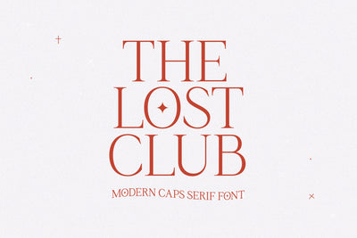 The Lost Club - Modern Serif Font Font KA Designs 