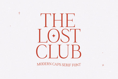 The Lost Club - Modern Serif Font Font KA Designs 
