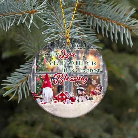 The Love Of Family Is Lifes Greatest Blessing Ornament PNG, Benelux Christmas Ornament, PNG Instant Download, Xmas Ornament Sublimation Sublimation CaldwellArt 