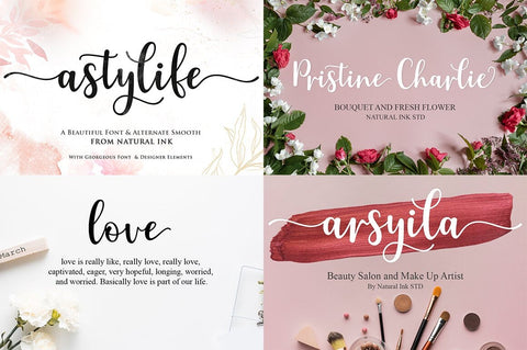 The Lovely Birthday Bundles Font Studio Natural Ink 