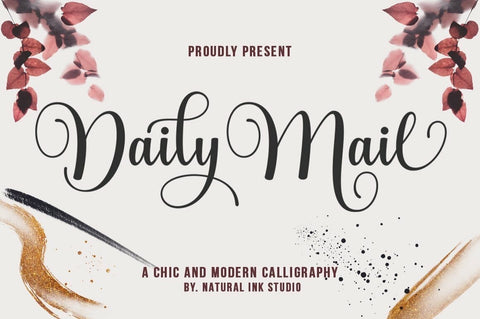 The Lovely Birthday Bundles Font Studio Natural Ink 