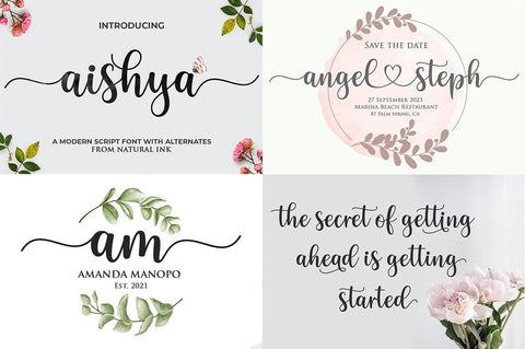 The Lovely Birthday Bundles Font Studio Natural Ink 