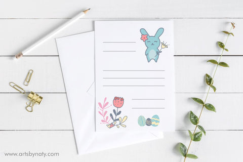 The lovely easter bunny and flowers SVG. SVG Arts By Naty 