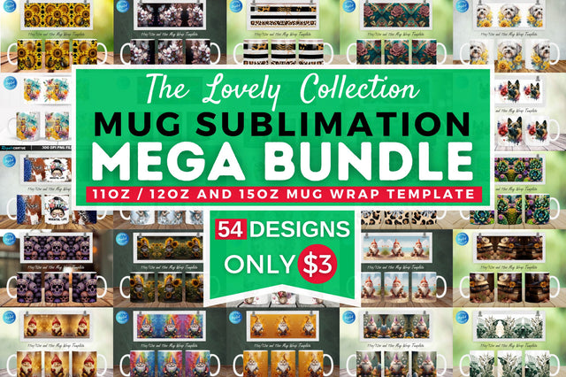 The Lovely Mug Sublimation Mega Bundle Sublimation Regulrcrative 