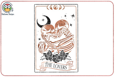 The Lovers Tarot Card Sublimation Designs Sublimation LAM HOANG THUY 