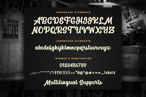 The Macksen - Retro Script Font Font Kotak Kuning Studio 