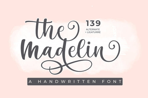 The Madelin - Handwritten Script Font Font fokiira 