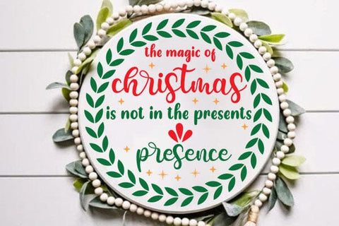 The Magic Of Christmas Is Not The Presents But In His Presence SVG Angelina750 