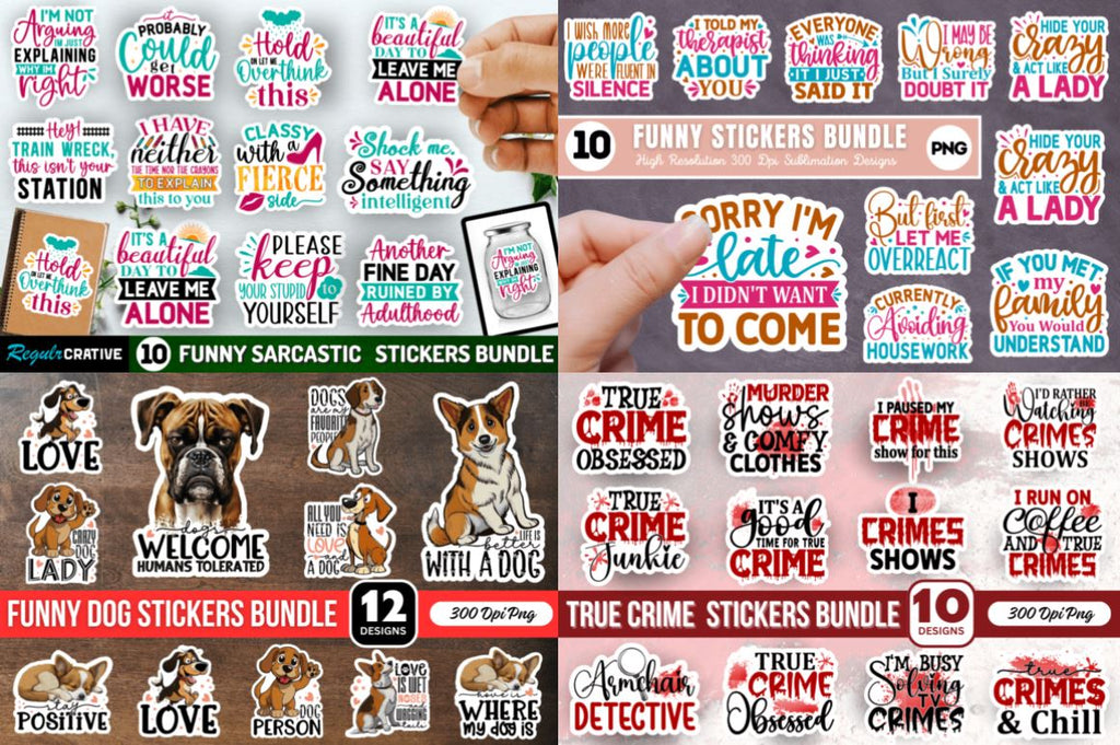 The Magical Stickers Mega Bundle - So Fontsy