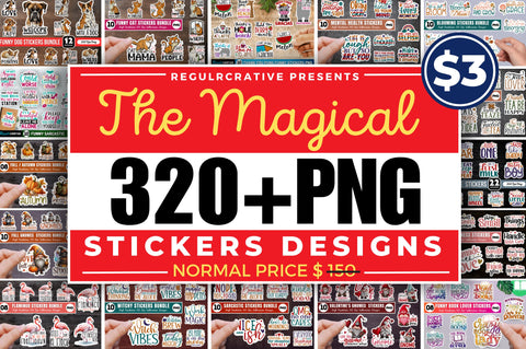 The Magical Stickers Mega Bundle Sublimation Regulrcrative 