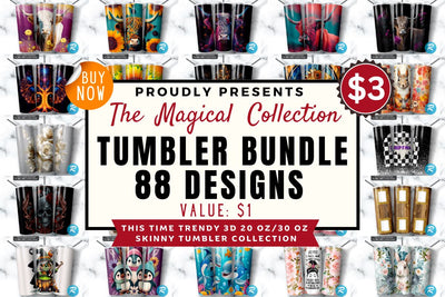 The Magical Tumbler big Bundles Sublimation Regulrcrative 
