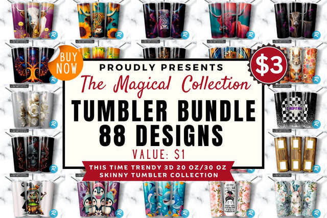 The Magical Tumbler big Bundles Sublimation Regulrcrative 
