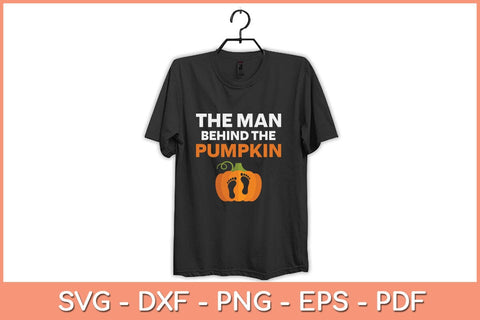 The Man Behind The Pumpkin Halloween Pregnancy Svg Design SVG artprintfile 