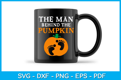 The Man Behind The Pumpkin Halloween Pregnancy SVG PNG PDF Cut File SVG Creativedesigntee 