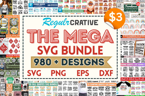 The Mega SVG Big Bundle SVG Regulrcrative 
