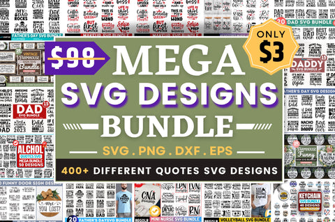 The Mega SVG Designs Bundle SVG Regulrcrative 