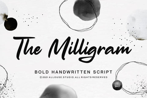 The Milligram Font Allouse.Studio 