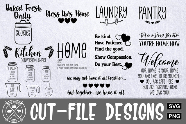 The MINI Farmhouse sign bundle SVG Cut files SVG Last Frontier Design Co. 