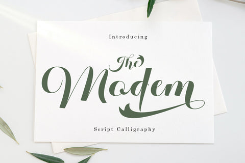The Modem Script Calligraphy Font Sulthan studio 