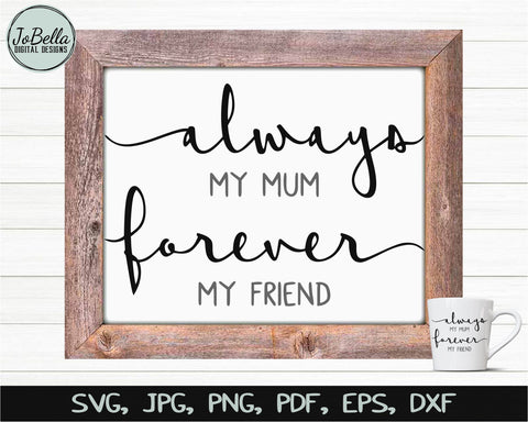 The Mom and Mum Mother's Day Bundle SVG JoBella Digital Designs 