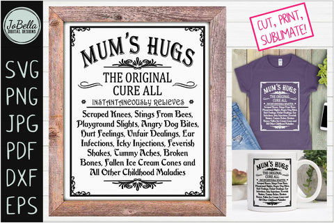 The Mom and Mum Mother's Day Bundle SVG JoBella Digital Designs 