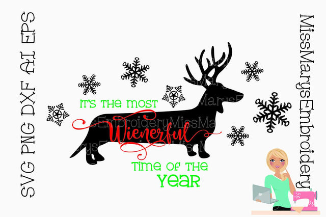 The Most Wienerful time of the Year SVG MissMarysEmbroidery 