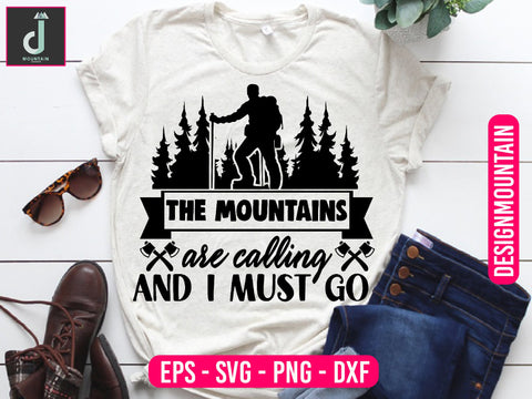 The mountains are calling and I must go svg design SVG Alihossainbd 