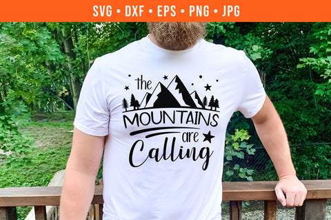 The Mountains Are Calling | Outdoors SVG SVG Hippo Creations 