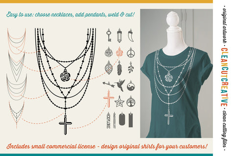 The Nifty Necklace Toolkit - Layered Necklace T-shirt SVG SVG CleanCutCreative 