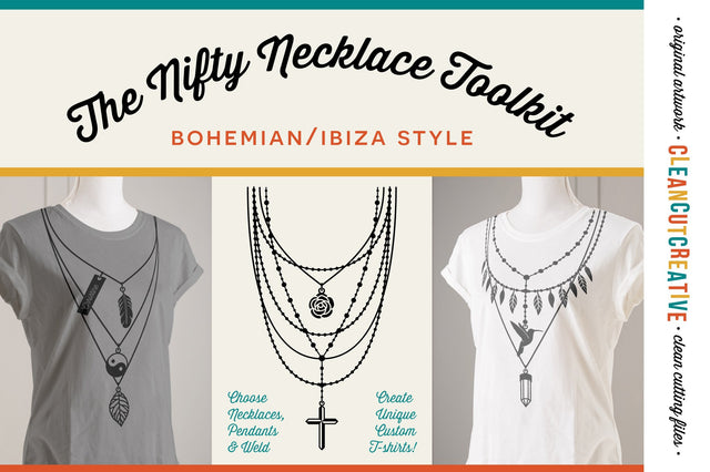 The Nifty Necklace Toolkit - Layered Necklace T-shirt SVG SVG CleanCutCreative 