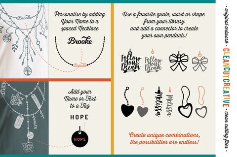 The Nifty Necklace Toolkit - Layered Necklace T-shirt SVG SVG CleanCutCreative 