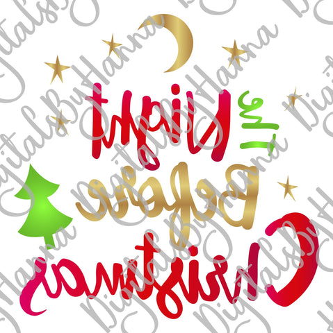 The Night Before Christmas Print &Cut SVG Digitals by Hanna 