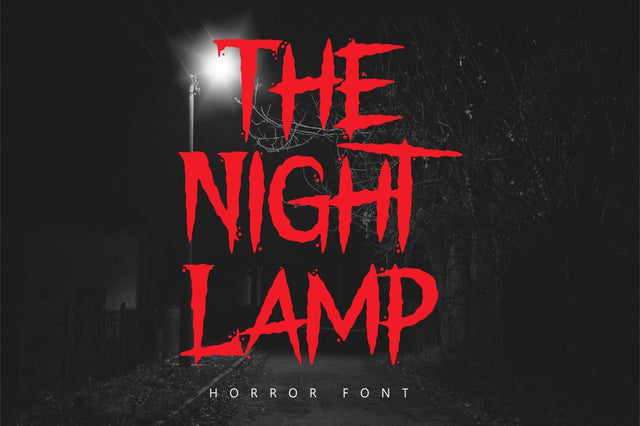 The Night Lamp - Halloween Font Font PutraCetol Studio 