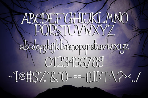 The Nightmare - Creepy Serif Font Font Dm Letter Studio 