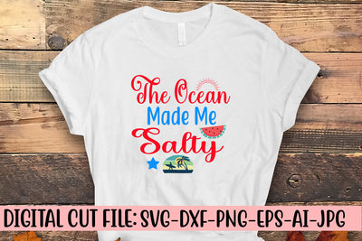 The Ocean Made Me Salty SVG Cut File SVG Syaman 