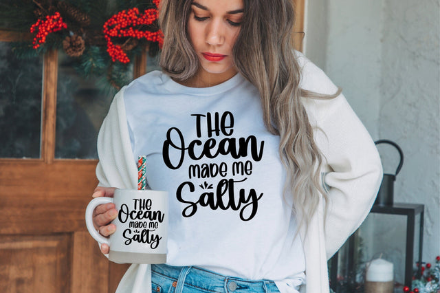 The Ocean Made Me Salty svg SVG orpitasn 