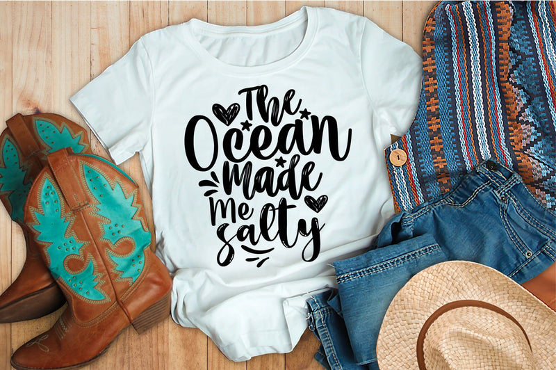 The Ocean Made Me Salty svg SVG orpitasn 