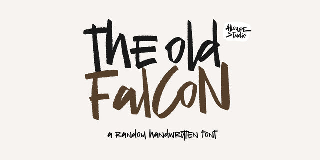 The Old Falcons Font Allouse.Studio 