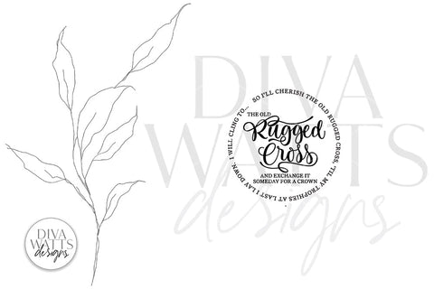 The Old Rugged Cross SVG | Round Design SVG Diva Watts Designs 