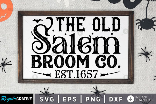The old salem broom co. est.1657 SVG SVG Regulrcrative 