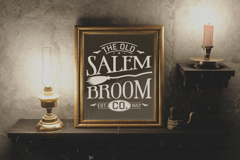 The Old Salem Broom Co - Halloween Sign SVG SVG CraftLabSVG 