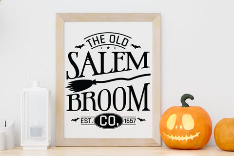 The Old Salem Broom Co - Halloween Sign SVG SVG CraftLabSVG 